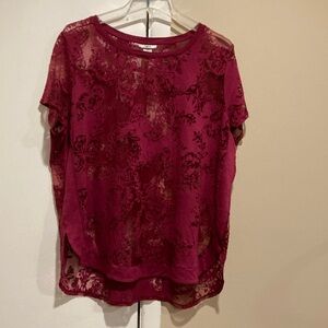 Bar III beautiful sheer woman’s blouse